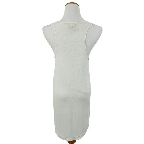 Free People ~ We The Free ~ Ribbed Hi-Lo Asymmetrical Sleeveless Tank Top - Picture 7 of 11